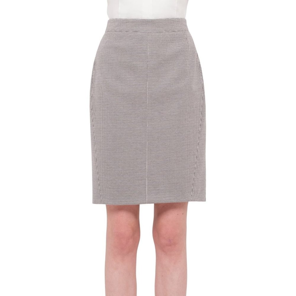 AKRIS PUNTO mini houndstooth jersey pencil skirt